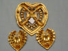 Heart Of Hollywood Collection By Elizabeth Taylor Heart Brooch Matching Clip Earrings