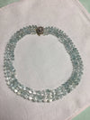 Aquamarine Necklace: 500 Carat Gemstone, Diamond Clasp, 14kt White Gold