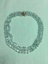 Aquamarine Necklace: 500 Carat Gemstone, Diamond Clasp, 14kt White Gold