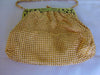 Whiting Davis Gold Mesh Purse, Made In USA, Vintage Evening Bag