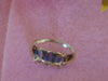 10KT Yellow Gold Blue Topaz Ring: December Birthstone, Size 5.5