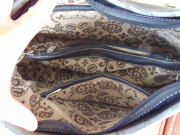 Montana West Vintage Western Purse: Rhinestone & Stud Detail