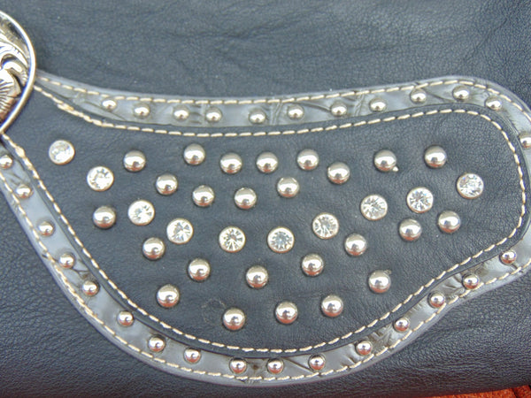 Montana West Vintage Western Purse: Rhinestone & Stud Detail