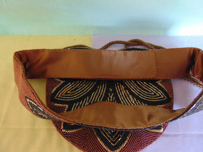 Vintage Beaded Evening Bag and Belt Set: 70s Formal Wear