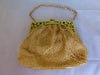 Whiting Davis Gold Mesh Purse, Made In USA, Vintage Evening Bag