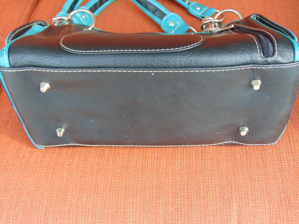 Montana West Turquoise Western Handbag: Rodeo Concert Purse