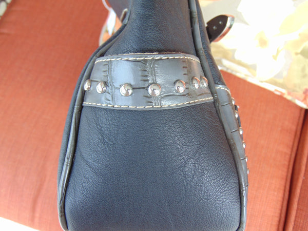 Montana West Vintage Western Purse: Rhinestone & Stud Detail