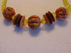 Lemon Yellow Glass Bead Necklace: Vintage 1950s-60s Statement Jewelry