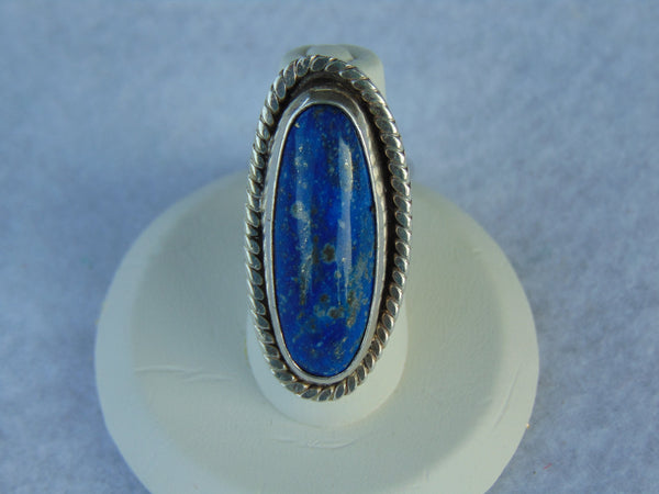 Griego Lapis Lazuli Sterling Silver Ring: Handmade Cowgirl Jewelry