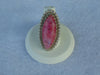 Griego Sterling Silver Pink Moonstone Ring - Size 6.5