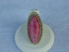 Griego Sterling Silver Pink Moonstone Ring - Size 6.5
