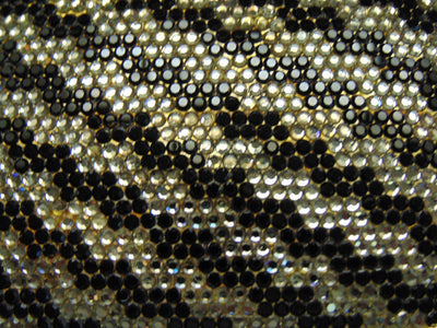 Vintage Judith Leiber Swarovski Crystal Minaudiere: Black & Silver Evening Bag