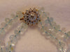 Aquamarine Necklace: 500 Carat Gemstone, Diamond Clasp, 14kt White Gold