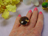 Vintage 18Kt YG Smokey Topaz Ring: 30 Carat Solitaire