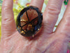 Vintage 18Kt YG Smokey Topaz Ring: 30 Carat Solitaire