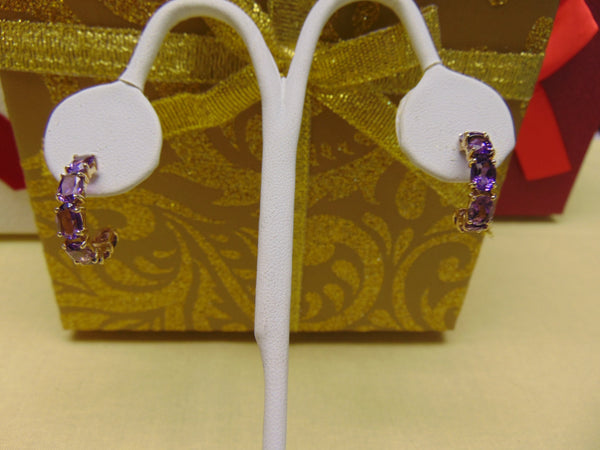Amethyst Earrings For February Birthdays-Valentines Day-Amethyst Gifts- Amethyst Jewlery-Western Dance Earrings-Opera Earrings-Dinner Earing