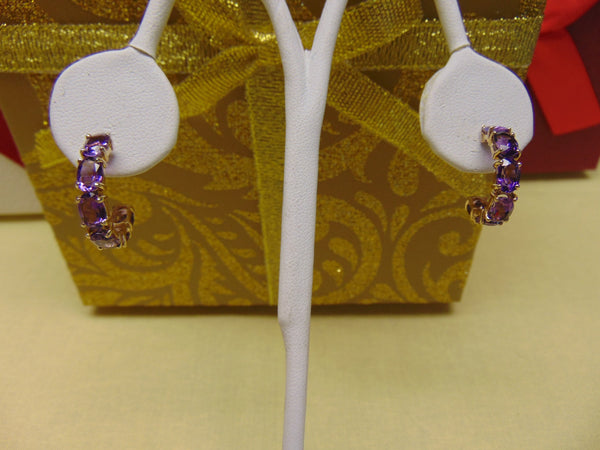 Amethyst Earrings For February Birthdays-Valentines Day-Amethyst Gifts- Amethyst Jewlery-Western Dance Earrings-Opera Earrings-Dinner Earing