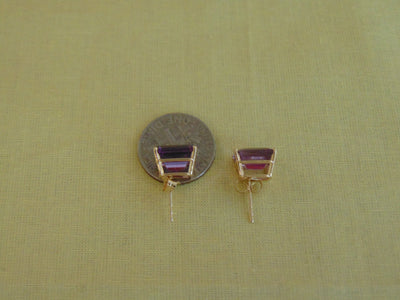 Amethyst Earrings For Business Casual-Business Fashion-February Birthdays-Holidays-Weddings-Dinner Dances-Chairty Balls-Church-Opera-Gifts