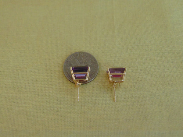 Amethyst Earrings For Business Casual-Business Fashion-February Birthdays-Holidays-Weddings-Dinner Dances-Chairty Balls-Church-Opera-Gifts