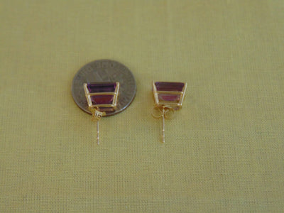 Amethyst Earrings For Business Casual-Business Fashion-February Birthdays-Holidays-Weddings-Dinner Dances-Chairty Balls-Church-Opera-Gifts