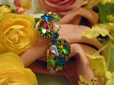 Clamper Bracelet-Watermelon Bracelet-Juliana Bracelet-Bracelet For Weddings,Derbies,Holidays,Cruises,Opera,Musicals,Theater,Broadway Plays