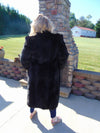 Vintage Black Mink Fur Coat: Full Length Estate Mink