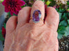 Diamond Amethyst Ring: 14Kt Yellow Gold February Birthstone, Size 6 3/4