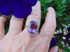 Diamond Amethyst Ring: 14Kt Yellow Gold February Birthstone, Size 6 3/4