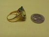 14Kt Yellow Gold Prasiolite Ring: Green Amethyst Solitaire, Size 7.5