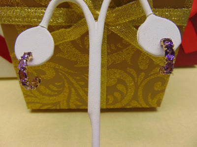 Amethyst Earrings For February Birthdays-Valentines Day-Amethyst Gifts- Amethyst Jewlery-Western Dance Earrings-Opera Earrings-Dinner Earing