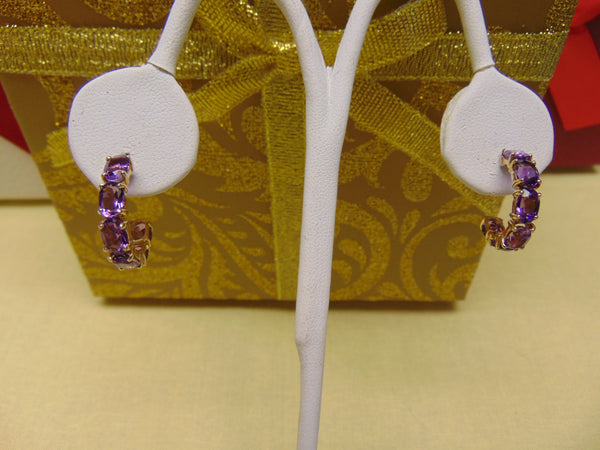 Amethyst Earrings For February Birthdays-Valentines Day-Amethyst Gifts- Amethyst Jewlery-Western Dance Earrings-Opera Earrings-Dinner Earing