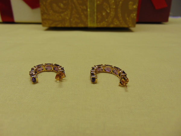 Amethyst Earrings For February Birthdays-Valentines Day-Amethyst Gifts- Amethyst Jewlery-Western Dance Earrings-Opera Earrings-Dinner Earing