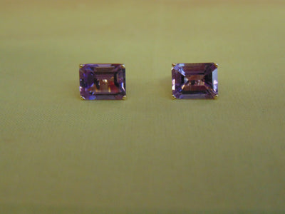Amethyst Earrings For Business Casual-Business Fashion-February Birthdays-Holidays-Weddings-Dinner Dances-Chairty Balls-Church-Opera-Gifts