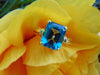 Blue Topaz Ring For Birthdays-Engagements-Weddings-Christmas Gifts-Promise Rings-Operas-Theater-Musicals-Western Dances-Gallery Shows-Church