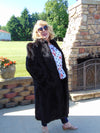 Vintage Black Mink Fur Coat: Full Length Estate Mink