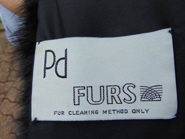 Vintage Black Mink Fur Coat: Full Length Estate Mink