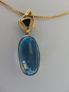 Blue Topaz Necklace For Operas-Theater-Showgirls-Gallery Openings-Derbies-Holidays-Chairty Balls-Ballroom Dances-Western Dances-Topaz Gifts