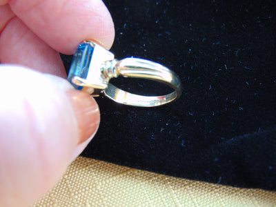 Blue Topaz Ring For Birthdays-Engagements-Weddings-Christmas Gifts-Promise Rings-Operas-Theater-Musicals-Western Dances-Gallery Shows-Church