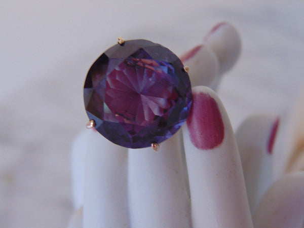 Amethyest Ring For February Birthdays-Engagements-Weddings-Promise-Opera-Theater-Western Dances-Dinners-Cocktail Parties-Hoildays-Xmas Gifts