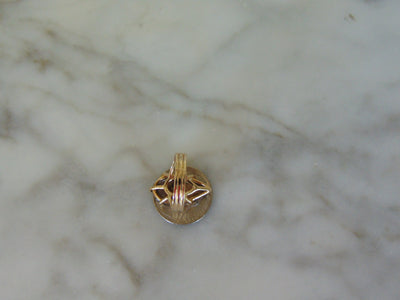 1950s Pear Smokey Quartz Ring: 14Kt Yellow Gold, Size 6