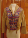 Lariat Fringe Leather Jacket For Rodeos-Horse Shows-Western Dances-Country Concerts-Equestrian Wear-Navajo Coat-Aztec Coat-Southwest Jacket