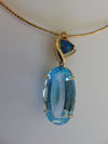 Blue Topaz Necklace For Operas-Theater-Showgirls-Gallery Openings-Derbies-Holidays-Chairty Balls-Ballroom Dances-Western Dances-Topaz Gifts
