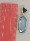 Blue Topaz Necklace For Operas-Theater-Showgirls-Gallery Openings-Derbies-Holidays-Chairty Balls-Ballroom Dances-Western Dances-Topaz Gifts