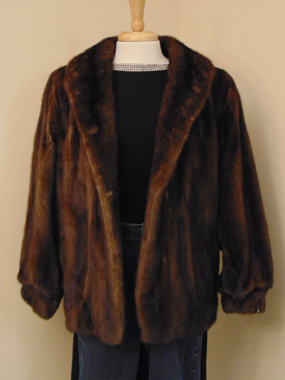 Lunaraine Brown Mink Jacket: Pre-Owned Luxury Coat