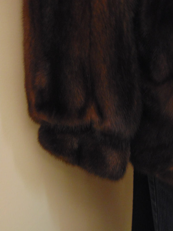 Lunaraine Brown Mink Jacket: Pre-Owned Luxury Coat