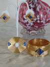 Hinged Cuff Bracelet, Pin, Earrings-Church-Weddings-Holidays-Cruises-Traveling-Musicals-Theater-Business Casual-Dinners-Luncheons-Art Shows