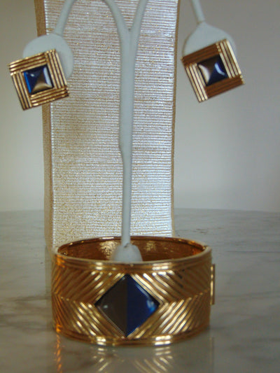 Hinged Cuff Bracelet, Pin, Earrings-Church-Weddings-Holidays-Cruises-Traveling-Musicals-Theater-Business Casual-Dinners-Luncheons-Art Shows