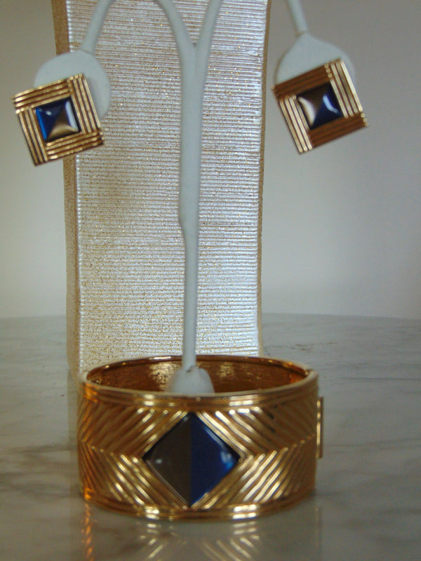 Hinged Cuff Bracelet, Pin, Earrings-Church-Weddings-Holidays-Cruises-Traveling-Musicals-Theater-Business Casual-Dinners-Luncheons-Art Shows