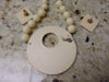 Vintage Enameled Necklace Earring Set: 70s Retro Jewelry