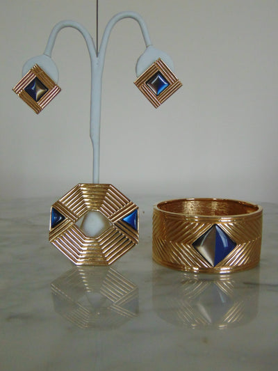 Hinged Cuff Bracelet, Pin, Earrings-Church-Weddings-Holidays-Cruises-Traveling-Musicals-Theater-Business Casual-Dinners-Luncheons-Art Shows